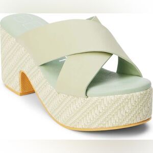 BEACH BY MATISSE  | brand new with tags | Nellie Platform Sandal in sage green